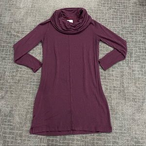 Dark Purple Lou & Grey Cowl Neck Tunic